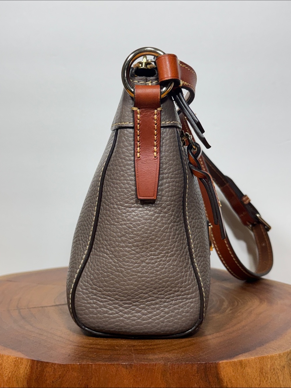 Dooney & Bourke Allison Pebble Leather Bag - Picture 3 of 15